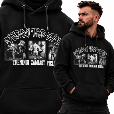 BLUZA Z KAPTUREM SPORTY WALKI SPORTOWY TRYB ZYCIA